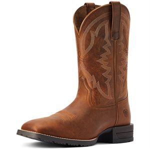 Ariat Men's Hybrid Ranchwork Western Boots - Thatch Brown