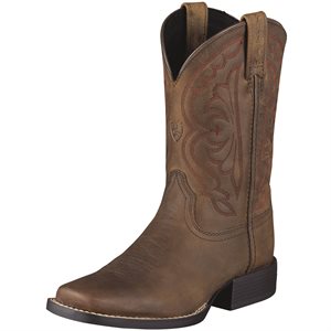 Ariat Kid's Quickdraw Western Boots - Distressed Brown