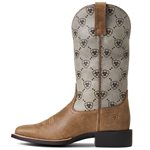 Botte Western Ariat Round Up Wide Square Toe pour Femme - Brown Bomber