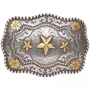 AndWest Scallop Triple Star Belt Buckle