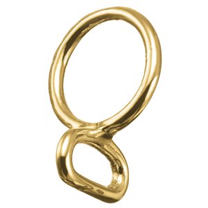 Fixed Loop & Ring - Solid Bronze