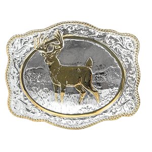 Crumrine vintage belt buckle - Deer