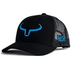 Ranch Brand Rancher Cap - Black with Blue Logo