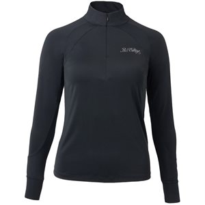 B Vertigo Ladies Nancy Long Sleeve Half Zip Training Shirt - Anthracite Grey