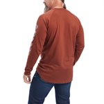 Ariat Men's Rebar Cotton Strong Work Shirt - Cherry Mahogany
