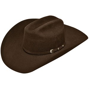 Ariat wool cowboy hat - Chocolate