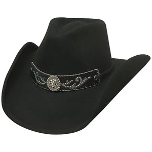 Chapeau de Cowboy Bullhide Hangin' Out en Feutre - Noir