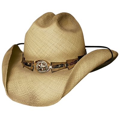 Chapeau de Cowboy Bullhide Star Central en Paille