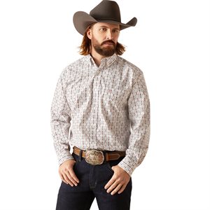 Ariat Men's Edgar Classic Fit Western Shirt - White