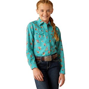 Ariat Kid's Esmeralda Western Shirt - Esmeralda Print