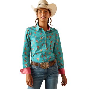 Ariat Ladies Kirby Stretch Western Shirt - Esmerelda Print