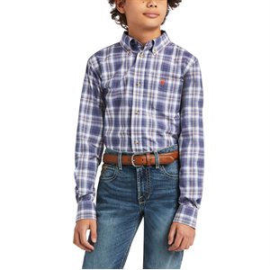 Ariat Kid's Pro Series Diego Western Shirt - Blue Indigo