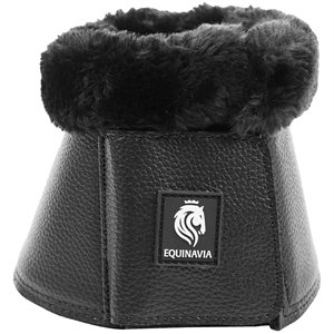 Equinavia Ty Ultra Fleece Overreach Boots - Black & Black