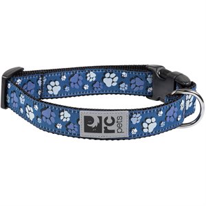 RC Pets Clip Dog Collar - Fresh Tracks Blue