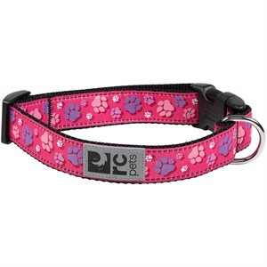 RC Pets Clip Dog Collar - Fresh Tracks Pink