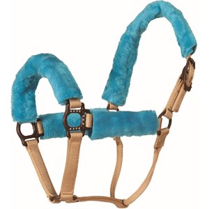 Couvre-Licou Mustang en Polaire Princesse - Turquoise