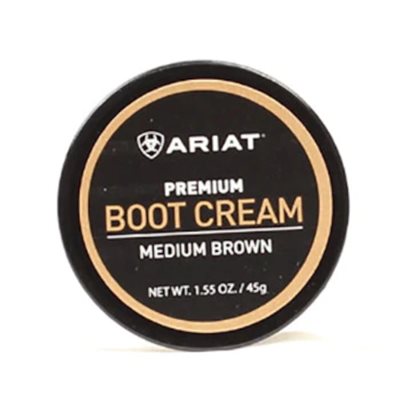Ariat medium brown boot cream - 1.55oz