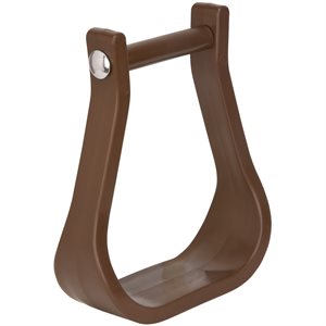 Weaver Bell Synthetic Western Stirrups - Brown