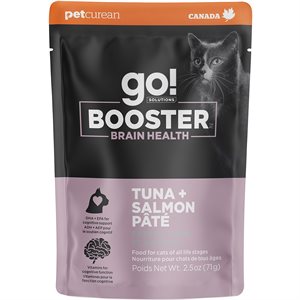 Go! Solutions Brain Health Tuna and Salmon Pâté Booster Cat Meal Topper