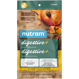 Gâteries pour Chat Nutram Digestive+ Poulet et Saumon