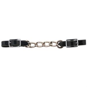 François Gauthier Big Link Leather Curb Chain - Black