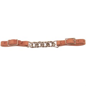 Professional's Choice Leather Twisted Chain Curb Strap