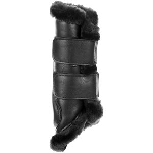 Equinavia Vali Ultra Fleece Brushing Boots - Black & Black