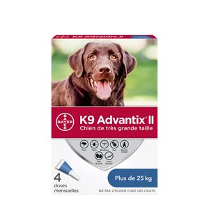 K9 Advantix II Flea, Tick & Mosquito Protection for Dog - Dog of 25kg and more