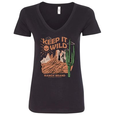 Ranch Brand Keep It Wild ladies T-Shirt - Black