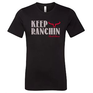 Ranch Brand Keep Ranchin men's T-Shirt - Black & Grey