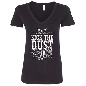 Ranch Brand Kick The Dust ladies T-Shirt - Black & White