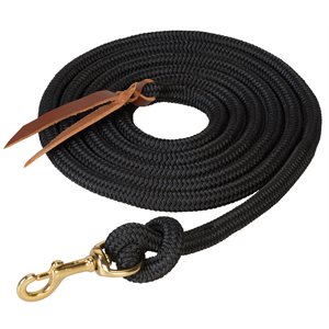 Weaver Poly Cowboy Lead with Snap - Black