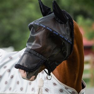 Horze Wire-Framed Fly Mask with Gap - Black