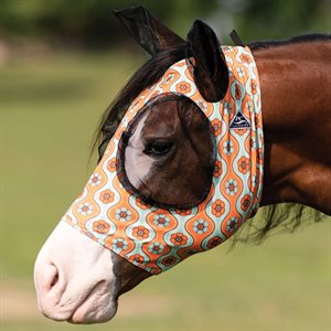 Professional's Choice Comfort Fit Lycra Fly Mask - Flowers