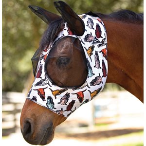 Professional's Choice Comfort Fit Lycra Fly Mask - Steerhead