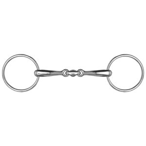 Waldhausen Loose Ring Solid Snaffle with Oval Link 18 mm