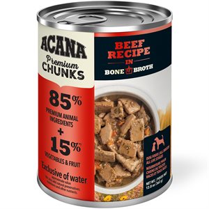 Acana Premium Chunks Beef Wet Dog Food