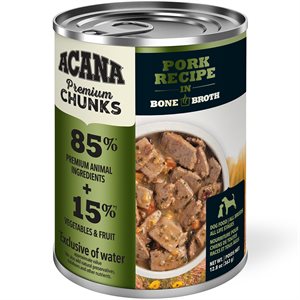 Nourriture Humide pour Chien Acana Premium Chunks au Porc