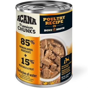 Nourriture Humide pour Chien Acana Premium Chunks à la Volaille