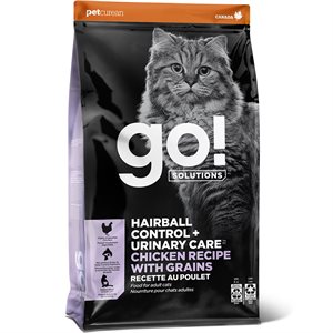 Go! Solutions Hairball Control + Urinary Care Chicken Dry Cat Food