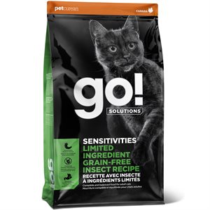 Go! Solutions Sensitivities Limited Ingredient Grain-Free Insect Dry Cat Food