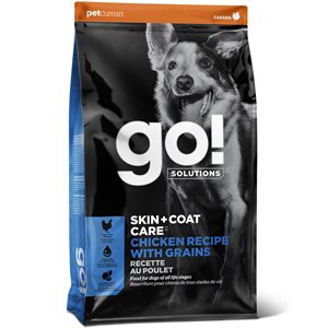 Go! Solutions Skin + Coat Care Chicken with Grains Dry Dog Food