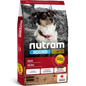 Nutram Sound S46 Adult Pork Dry Dog Food