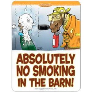 Pancarte d'Écurie No Smoking