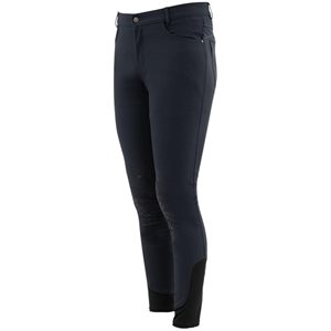 BRPS Men's Edward Silicone Knee Patch Riding Breeches - Blueberry