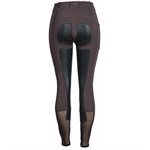 Pantalon d'Équitation Fond Cuir FITS PerforMAX Style Pull-On pour Femme - Espresso