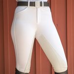 FITS Ladies PerforMAX Full Seat Leather Breech with Zip - Sahara