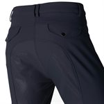 Pantalon d'Équitation d'Hiver Fond Silicone B Vertigo Damien pour Homme - Bleu Marin Foncé