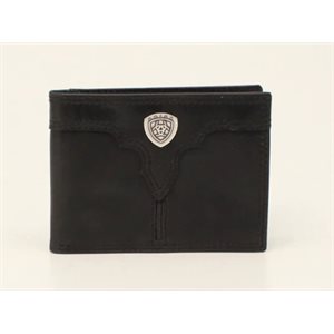 Ariat bifold leather wallet - Black
