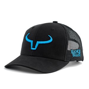 Ranch Brand kid's Rancher cap - Black with blue logo